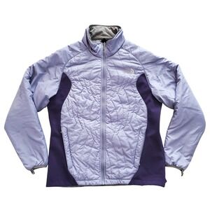 The North Face Womens Hybrid Quilted Softshell Jacket Lavender Purple Size L